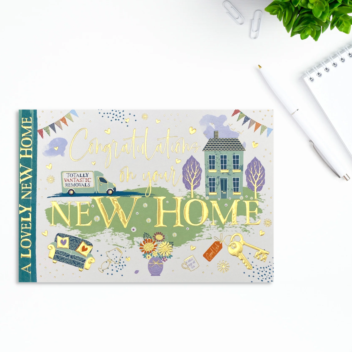 New Home Card - Sunny Daze Totally Vantastic Removals