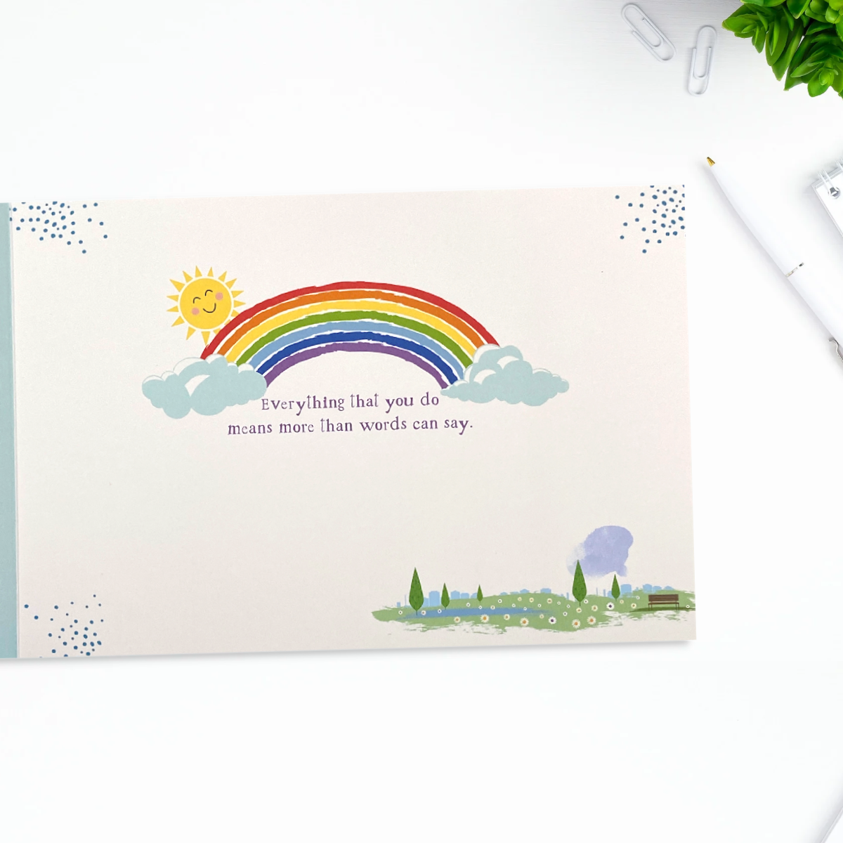 Thank You Card - Sunny Daze Rainbow