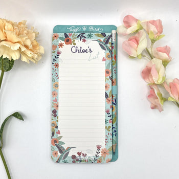 Tiggi & Bird - Individually Named Magnetic Shopping List Pad