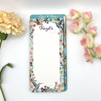 Tiggi & Bird - Individually Named Magnetic Shopping List Pad