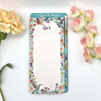 Tiggi & Bird - Individually Named Magnetic Shopping List Pad