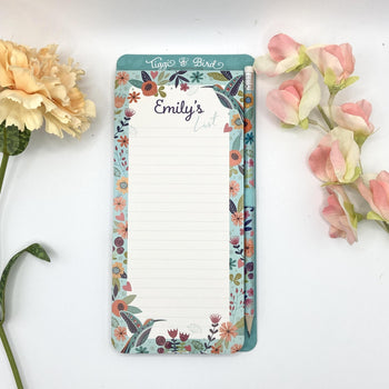 Tiggi & Bird - Individually Named Magnetic Shopping List Pad