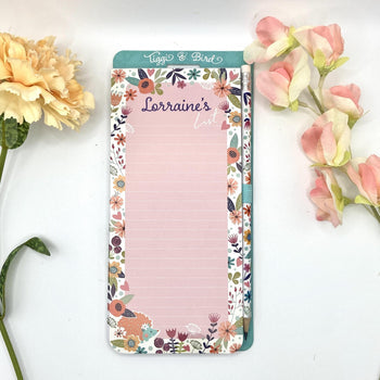 Tiggi & Bird - Individually Named Magnetic Shopping List Pad