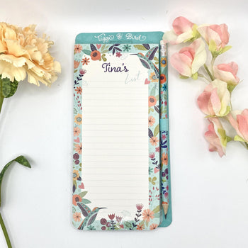 Tiggi & Bird - Individually Named Magnetic Shopping List Pad