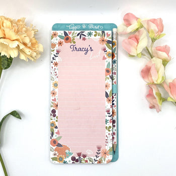 Tiggi & Bird - Individually Named Magnetic Shopping List Pad