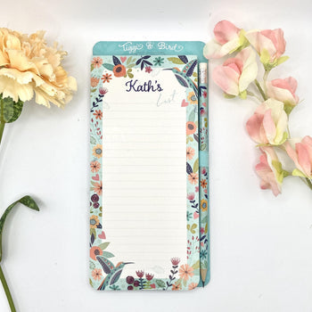 Tiggi & Bird - Individually Named Magnetic Shopping List Pad
