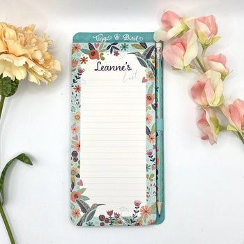 Tiggi & Bird - Individually Named Magnetic Shopping List Pad