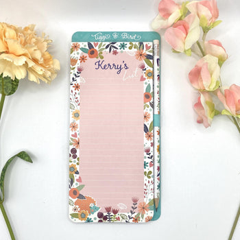 Tiggi & Bird - Individually Named Magnetic Shopping List Pad