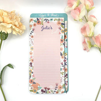 Tiggi & Bird - Individually Named Magnetic Shopping List Pad
