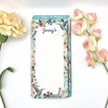 Tiggi & Bird - Individually Named Magnetic Shopping List Pad