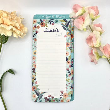 Tiggi & Bird - Individually Named Magnetic Shopping List Pad