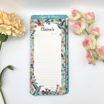 Tiggi & Bird - Individually Named Magnetic Shopping List Pad