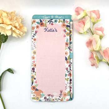 Tiggi & Bird - Individually Named Magnetic Shopping List Pad