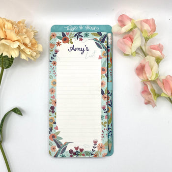 Tiggi & Bird - Individually Named Magnetic Shopping List Pad