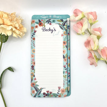 Tiggi & Bird - Individually Named Magnetic Shopping List Pad