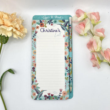 Tiggi & Bird - Individually Named Magnetic Shopping List Pad