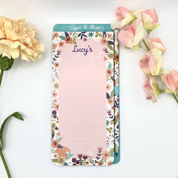 Tiggi & Bird - Individually Named Magnetic Shopping List Pad