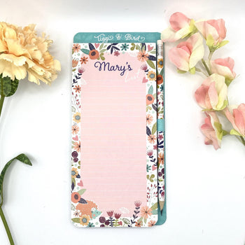 Tiggi & Bird - Individually Named Magnetic Shopping List Pad