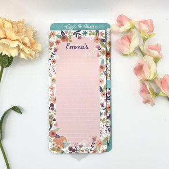 Tiggi & Bird - Individually Named Magnetic Shopping List Pad
