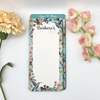 Tiggi & Bird - Individually Named Magnetic Shopping List Pad