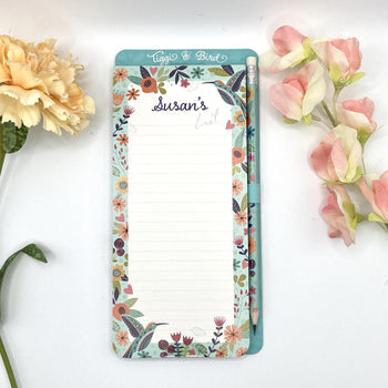 Tiggi & Bird - Individually Named Magnetic Shopping List Pad