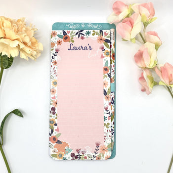 Tiggi & Bird - Individually Named Magnetic Shopping List Pad