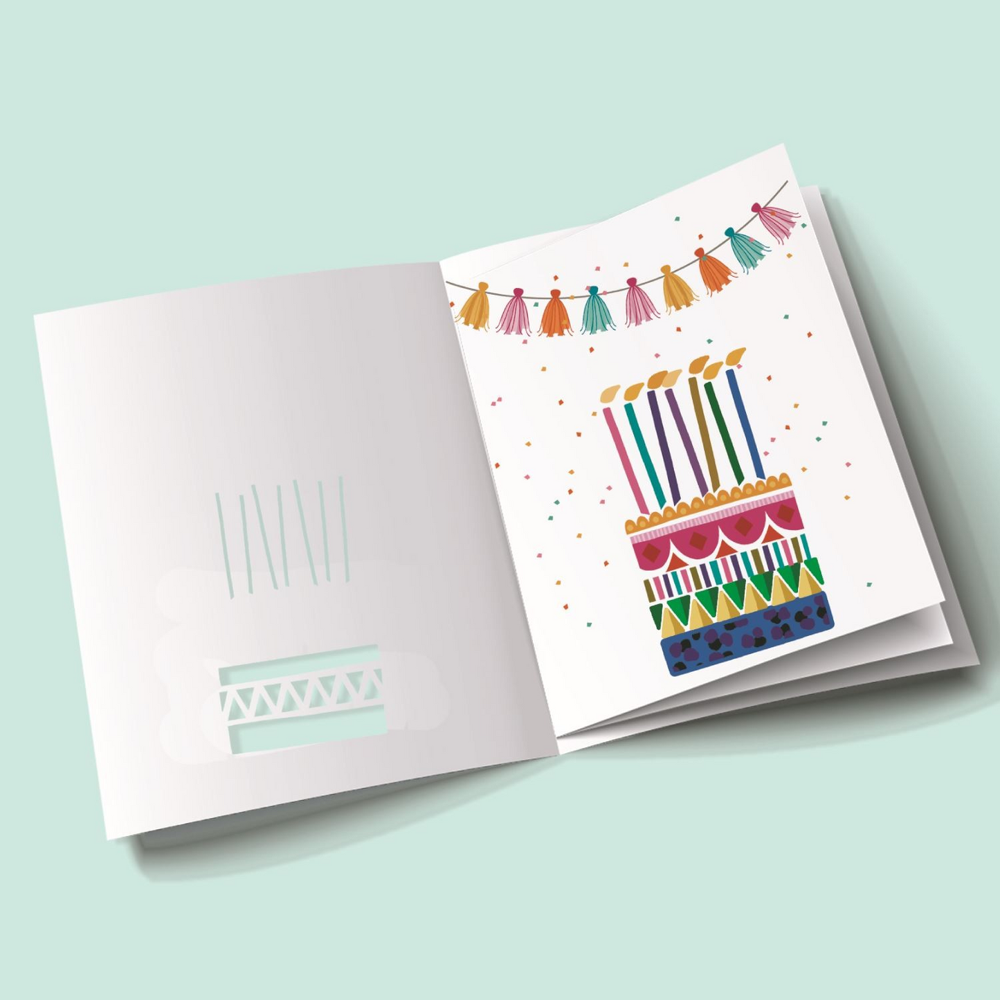 Sorbet Sunshine Birthday Card - Cake