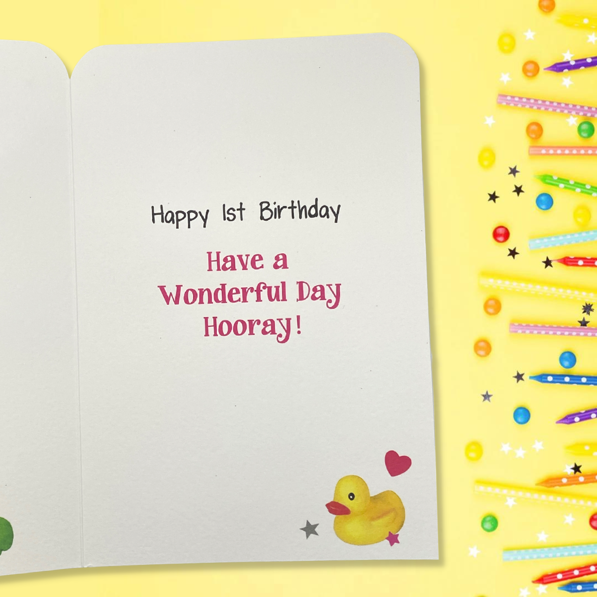 1st Birthday Card - Twingles Love Bug