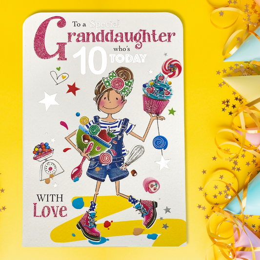 granddaughter age 10 front image with baking girl