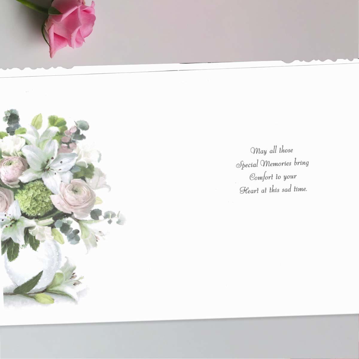 Inside with colour insert and heartfelt words