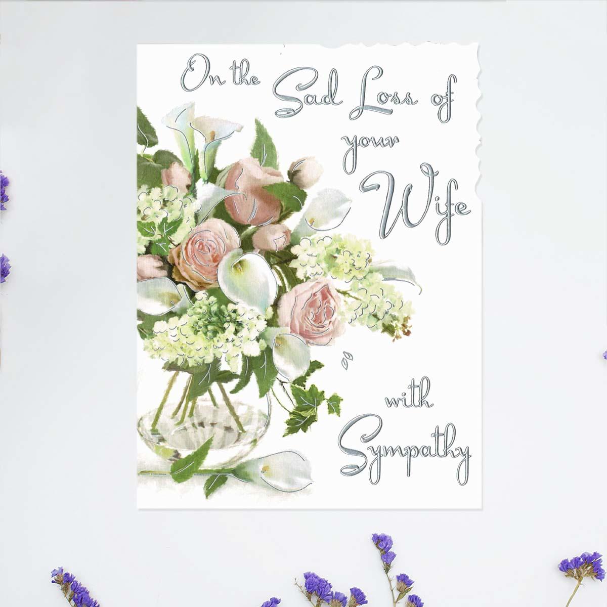 Sympathy - Sad Loss Of Wife Card front Image