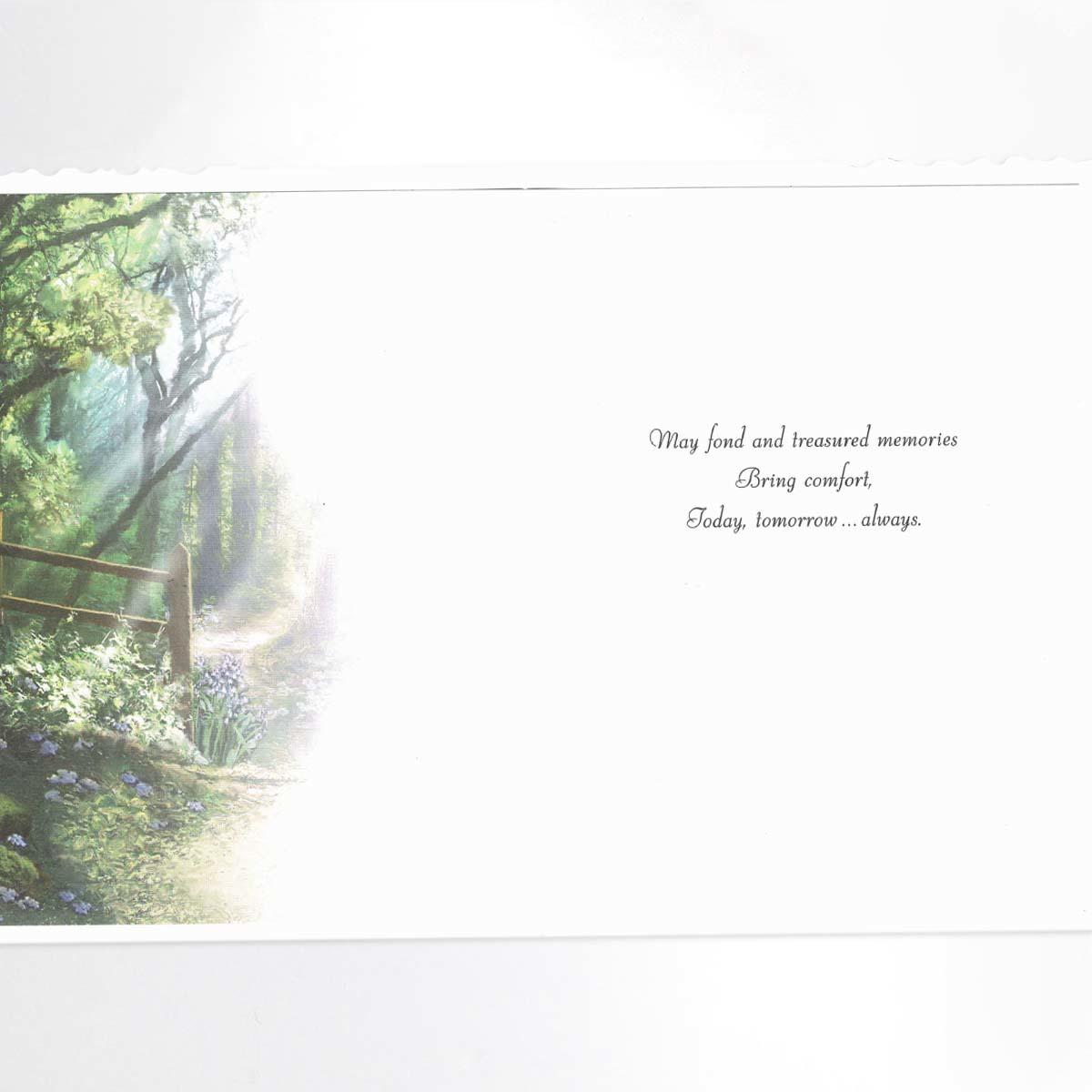 Inside with colour insert and heartfelt words
