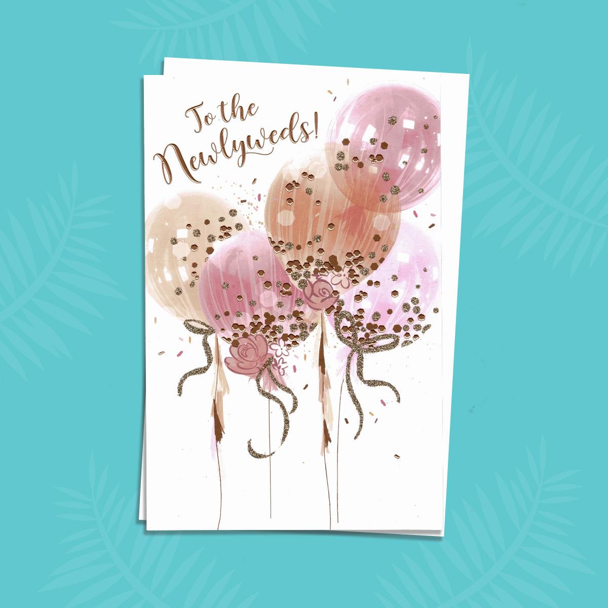 Wedding Congratulations Card Sitting On A Display Shelf