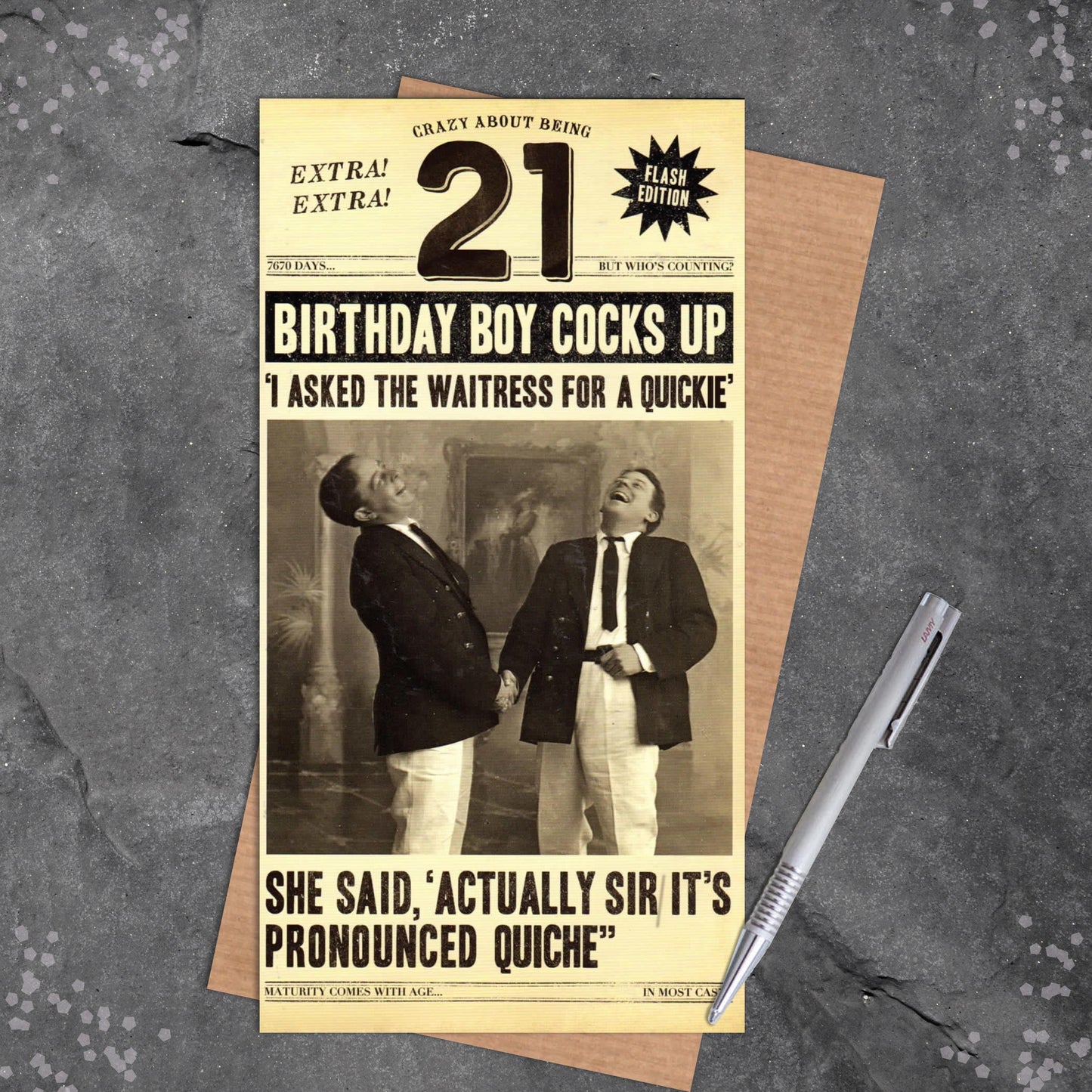 21st Birthday Boy Funny Birthday Card