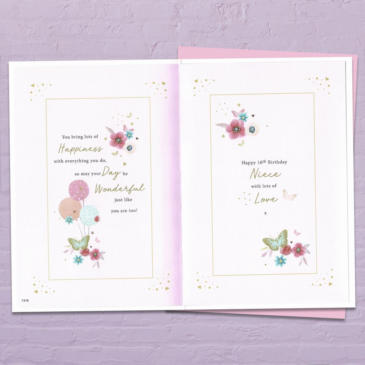 Inside with colour insert and verse