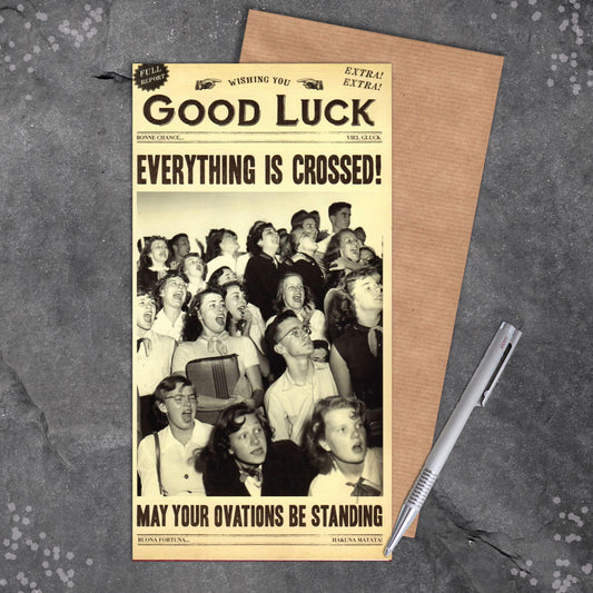 Humorous Good Luck Card Full Image