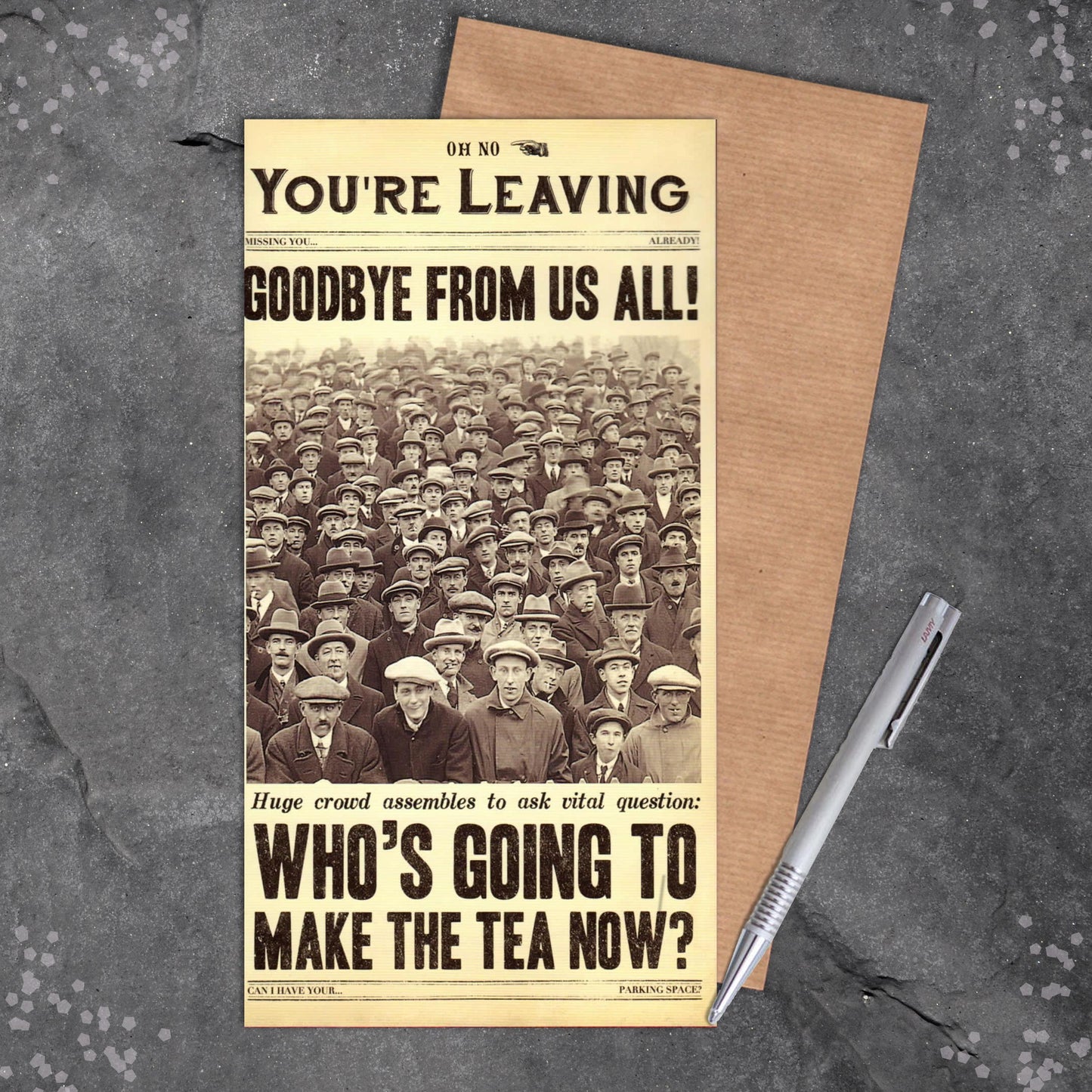 Sorry You're Leaving Greeting Card