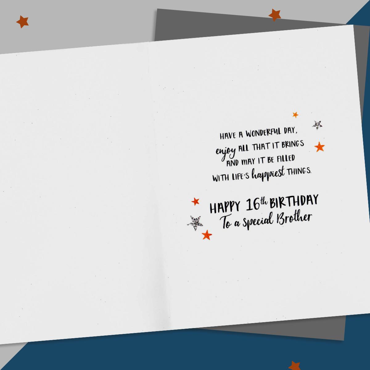 Inside Of Brother 16 Card Showing Layout