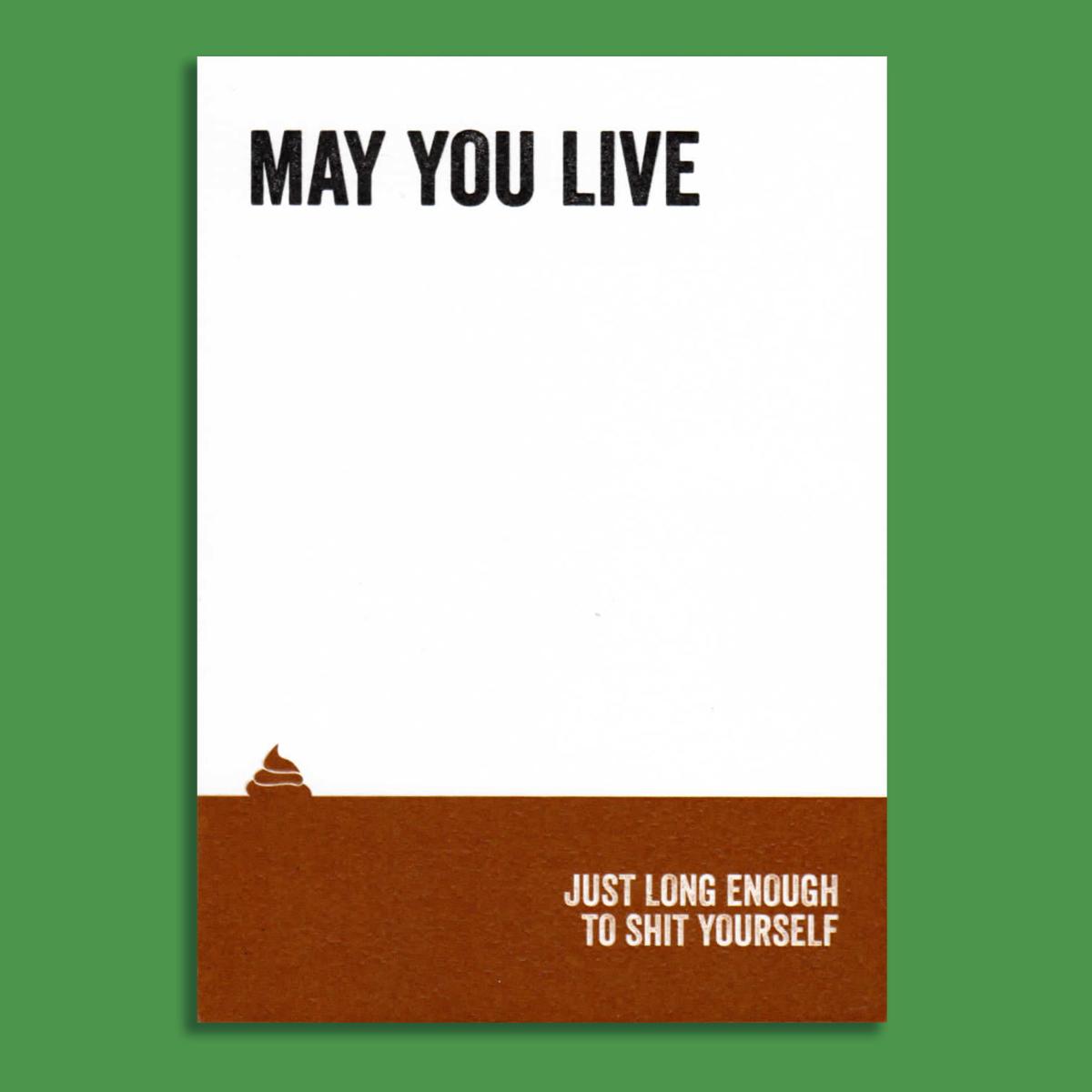 Shit Yourself Themed Funny Birthday Card