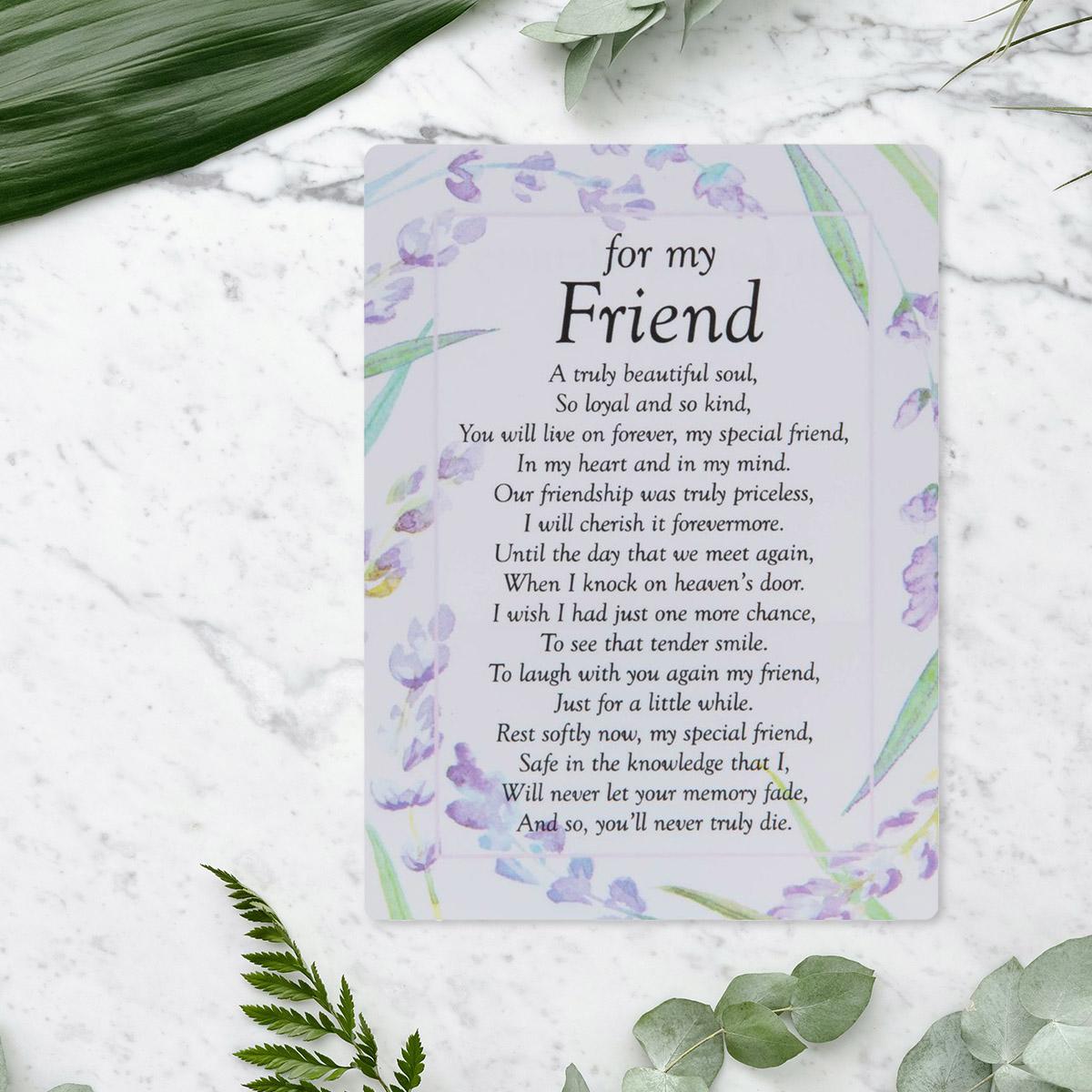 Graveside Card - For My Friend Front Image
