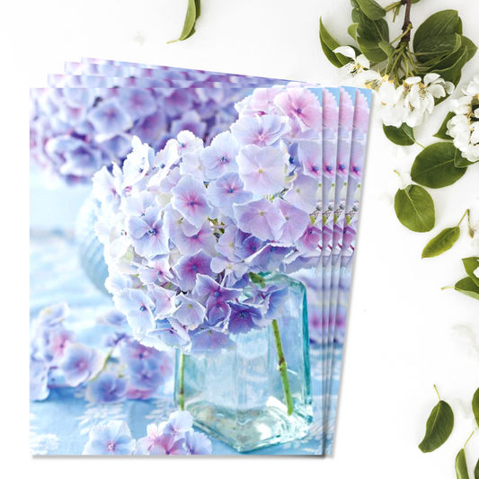 Notecards - Hydrangeas - Pack of 4 Front Image