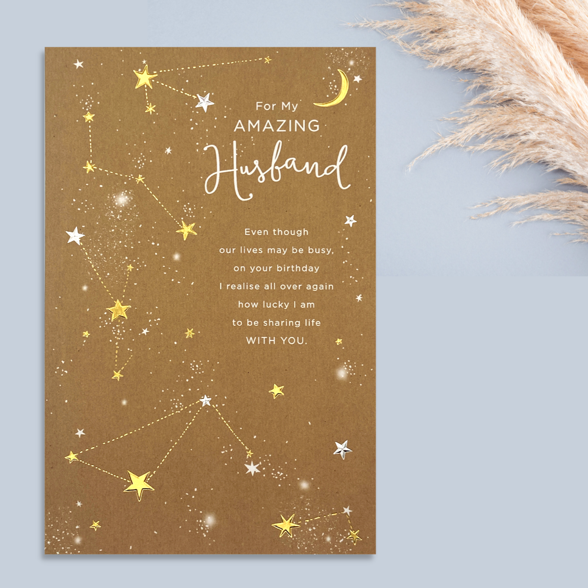 Husband Birthday - Moon & Stars Front Image