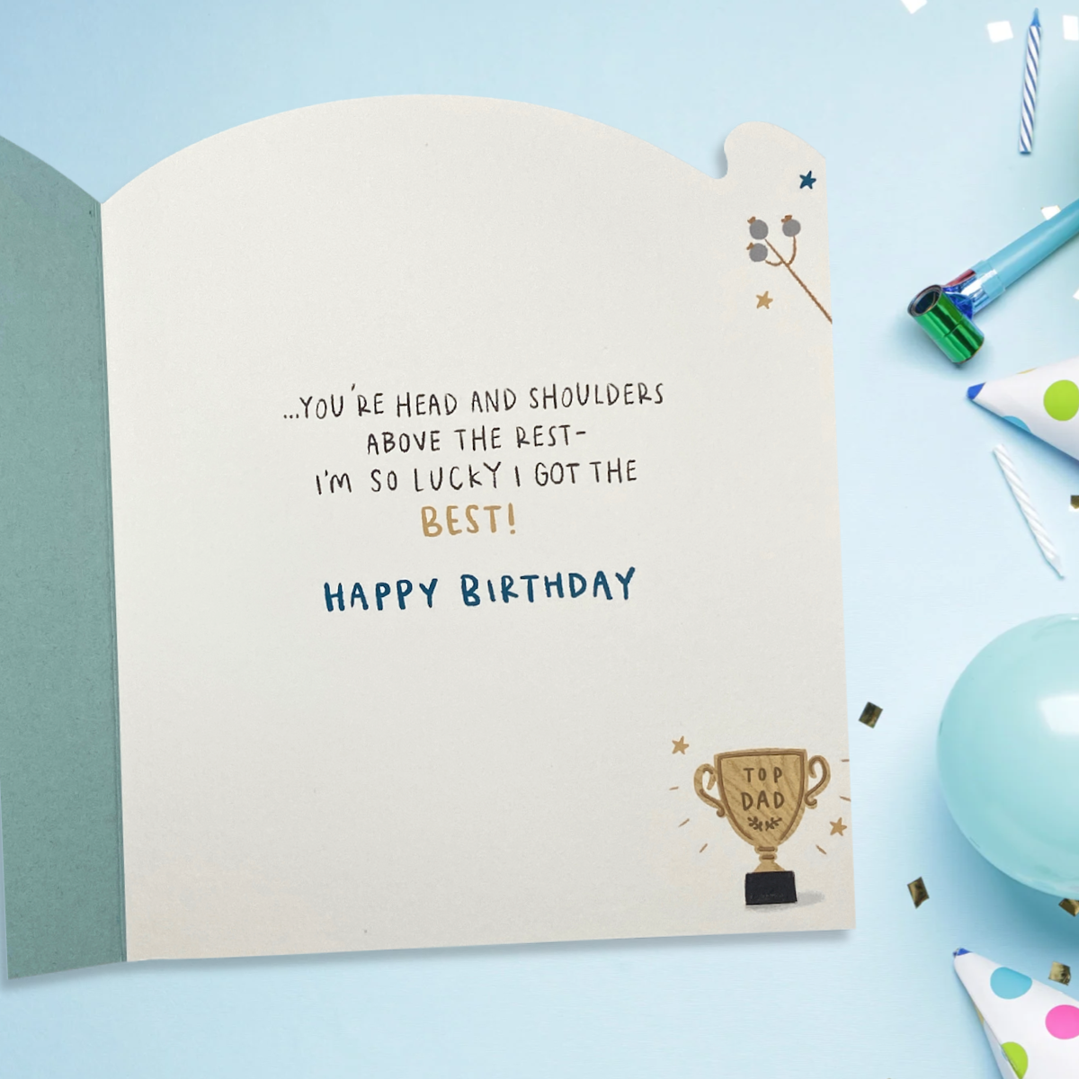 Dad Birthday - Bumble & Boop Top Dad Inside Colour Verse and Images