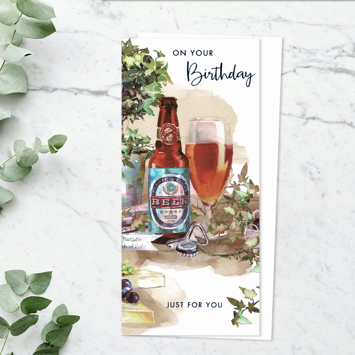 Birthday Beer Money Wallet Front Image