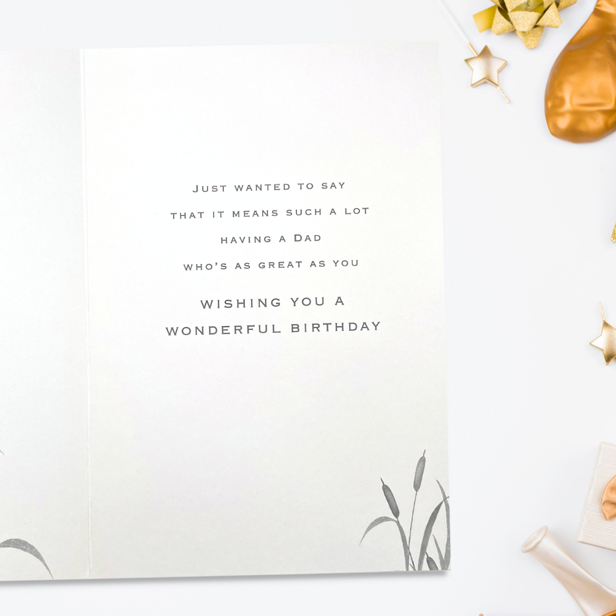 Dad Birthday - Kingfisher Pizazz Inside Image