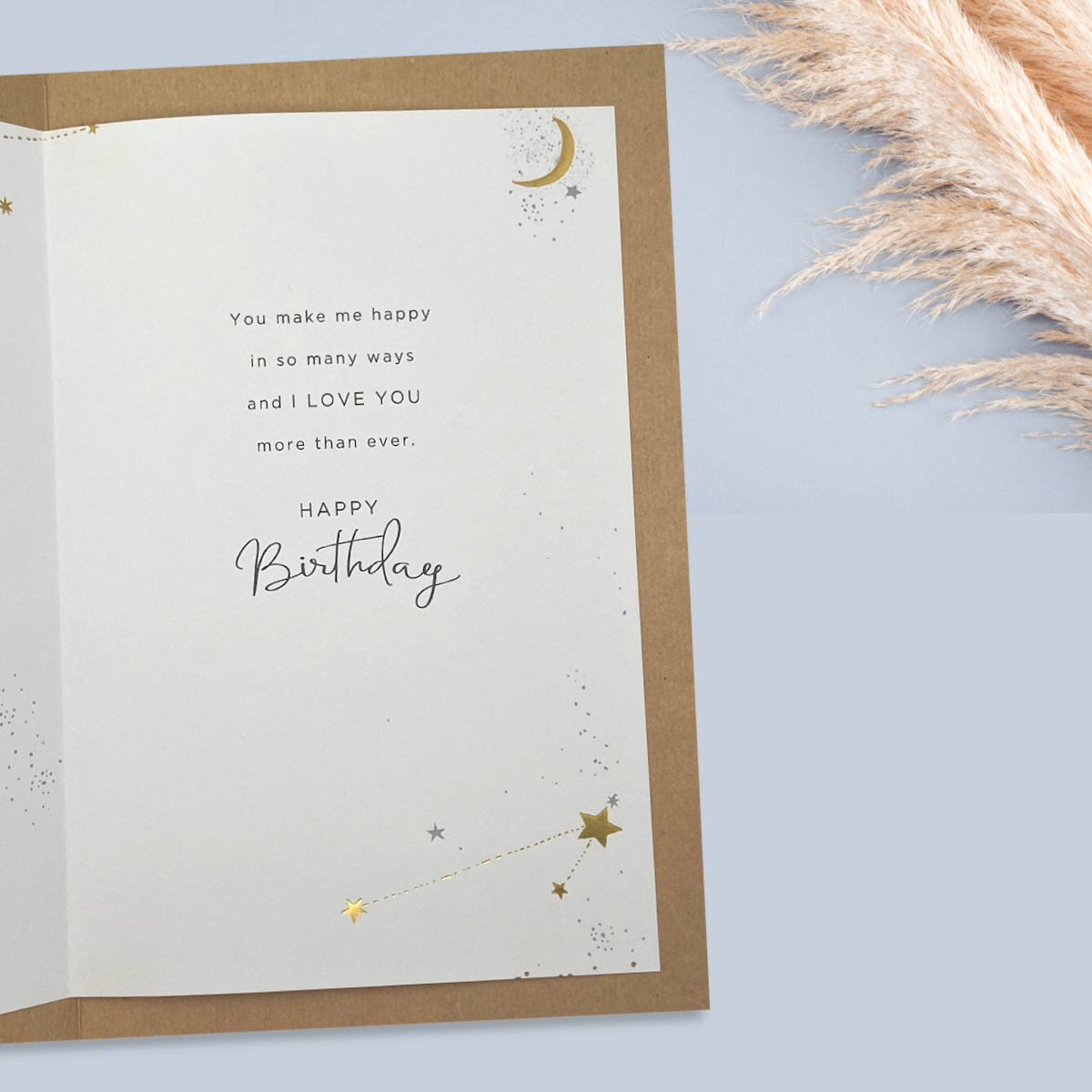 Husband Birthday - Moon & Stars Inside Image