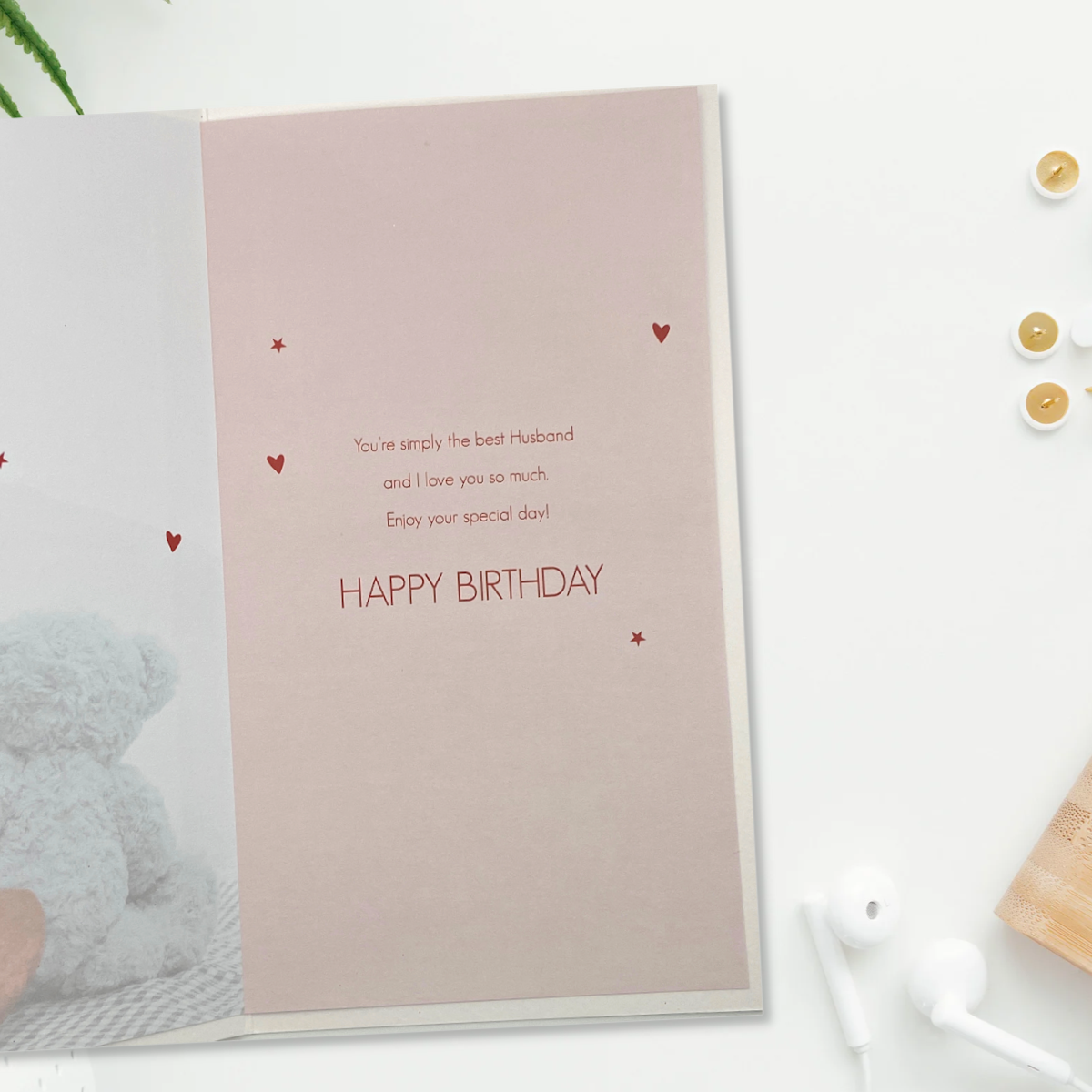 Husband Birthday - Two Teddies Inside Image