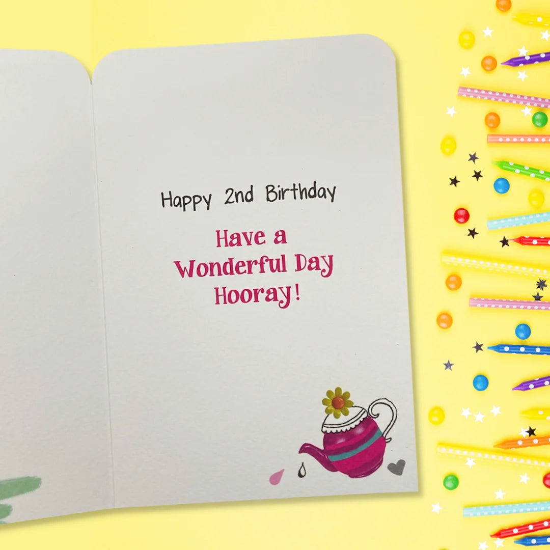 2nd Birthday Card - Twingles Strawberry