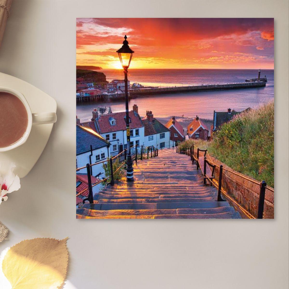 Cube - Sunset At Whitby Front Image