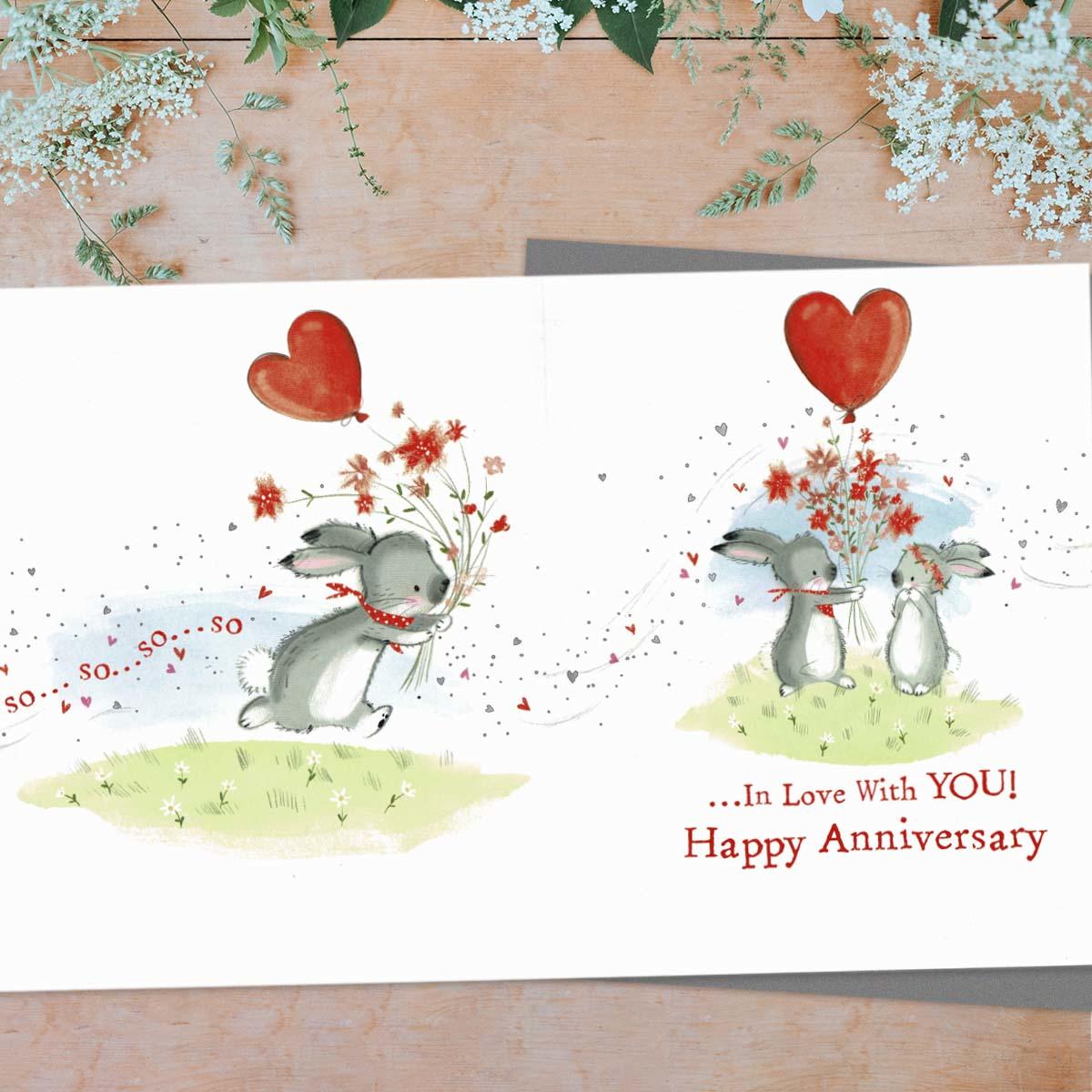 Inside with colour print and greeting
